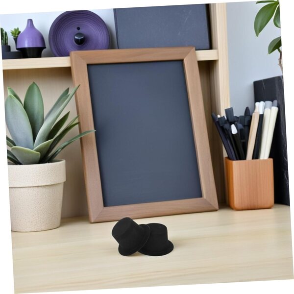 ORFOFE Set mit 60 schwarzen Mini-Hüten für Puppen und kreative DIY-Dekorationen