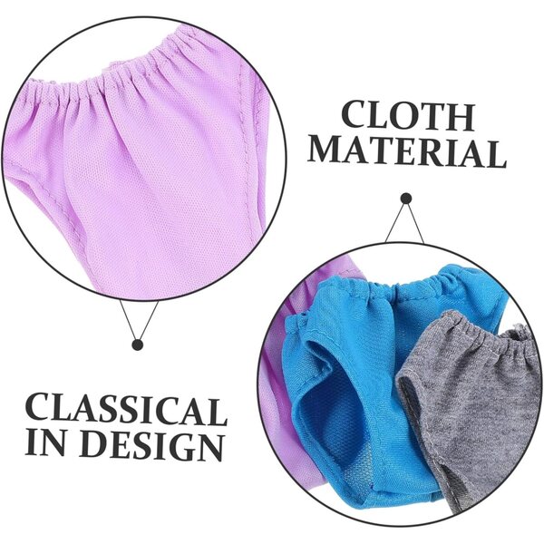 Set 5 Culottes Elastiche per Bambole - Accessori Abbigliamento Gioco e Déguisement
