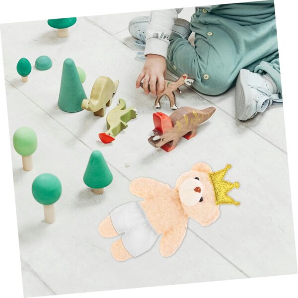 Set 4 Shorts bianchi in peluche per bambole da 20 cm, morbidi e adorabili