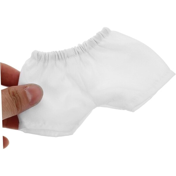 Shorts in Peluche Bianchi per Bambole 18 Pollici - Set da 4 Mini Culottes Riutilizzabili