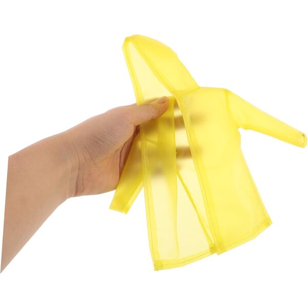 Impermeabile Giallo per Bambole con Gilet, Pantaloni e Stivali, Abbigliamento Realistico