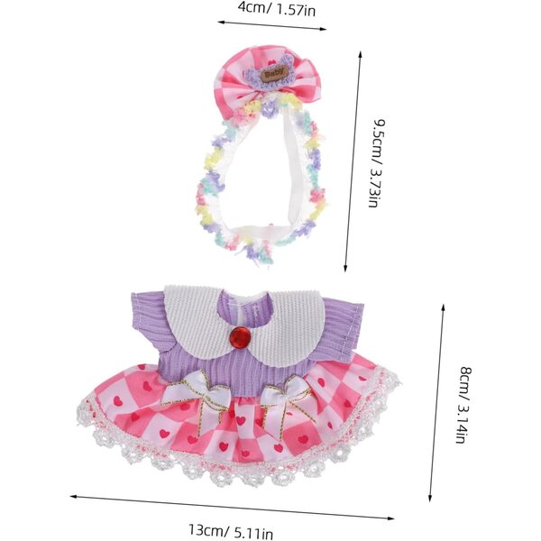 Kleidung und Accessoires für ORFOFE-Puppen: Passendes Kleid und Blumenstirnband