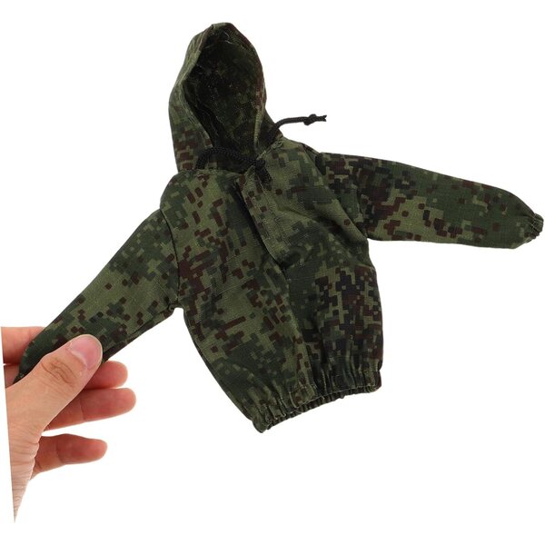 Uniforme Militare Mimetica per Bambolotto da 30 cm con Felpa e Berretto