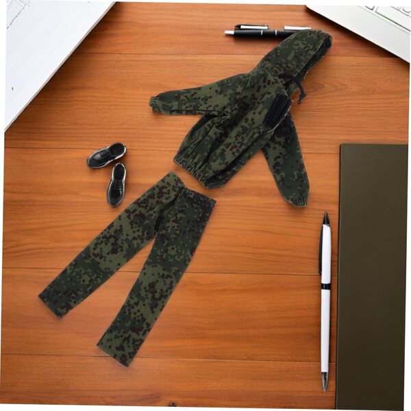 Uniforme Militare Mimetica per Bambolotto da 30 cm con Felpa e Berretto