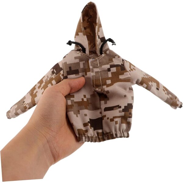 Abbigliamento Militare per Bambola 30 cm Camouflage Kaki con Scarpe e Sweatshirt