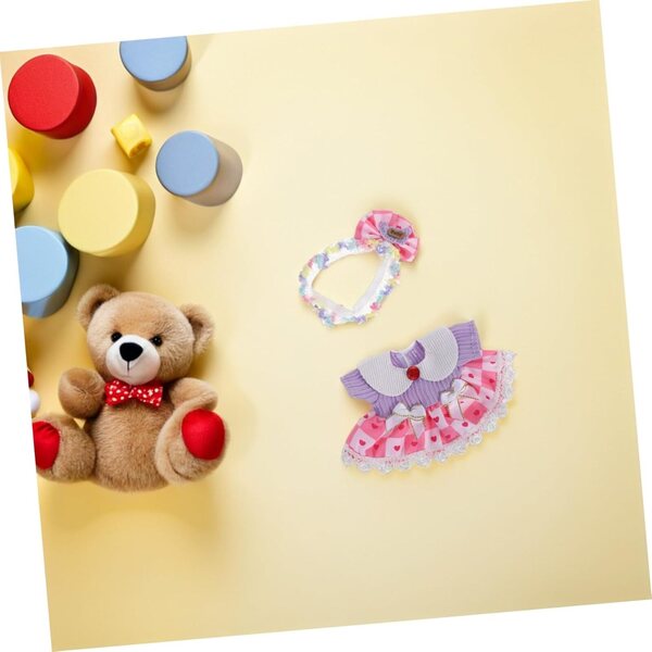 Set Abiti per Bambola con Gonna di Tulle e Accessori - Facile da Vestire e Compatibile