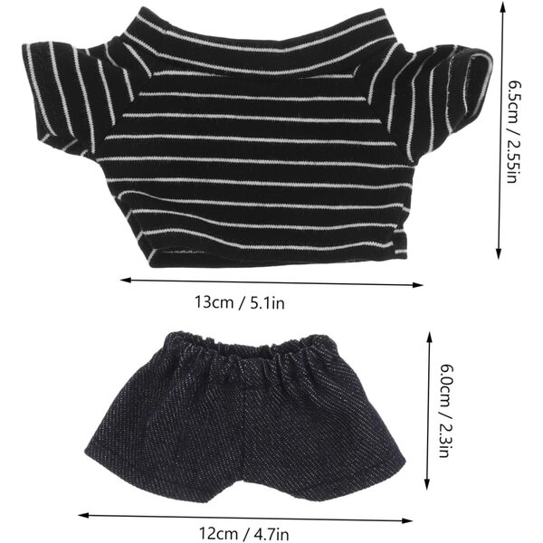 Costume Orsetto per Bambole con Camicia e Pantaloni Morbidi per Bambine