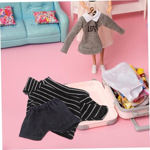 Costume Orsetto per Bambole con Camicia e Pantaloni Morbidi per Bambine