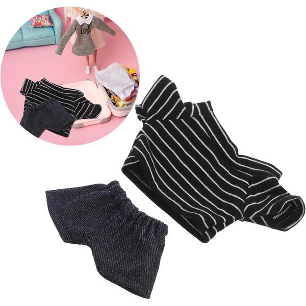 Costume Orsetto per Bambole con Camicia e Pantaloni Morbidi per Bambine