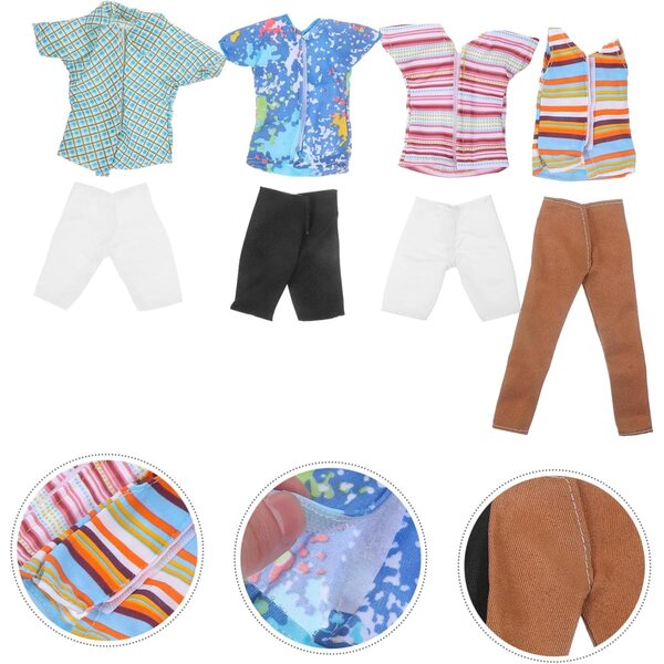 Set 4 Abiti Casual per Bambole Maschio 11,5 Pollici - Moda Miniature GARIOUANS