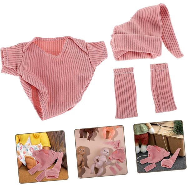 ORFOFE Set Vestiti per Bambole con Scarpe e Cappello - Look Realistico e Chic