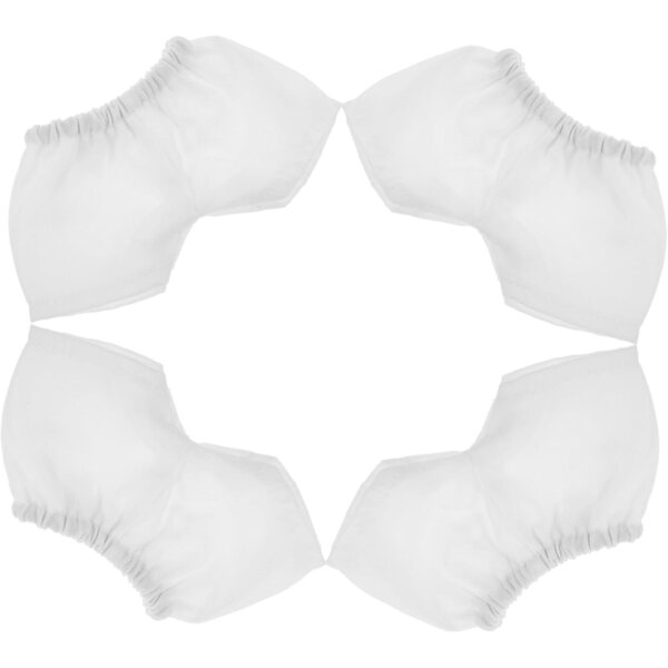 Shorts in peluche bianchi morbidi per bambole 35-45 cm, set 4 pz accessori moda