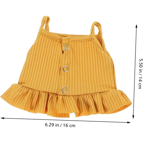 Bekleidungsset für 43-cm-Puppen: Tanktop und Shorts aus weichem Stoff