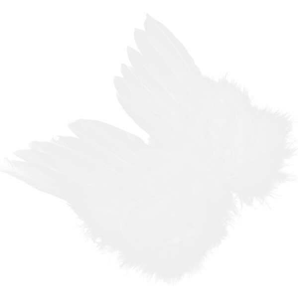 Aile d'Ange Bianca per Bambole Decorativa Facile da Fissare 15x15 cm