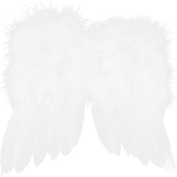 Piccole ali d'angelo bianche per bambole, accessorio decorativo resistente e facile da fissare