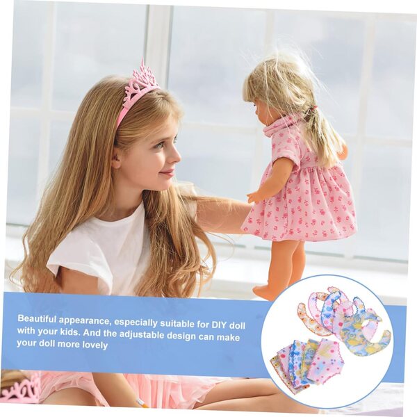 Set 5 Culottes e Bavaglini Riutilizzabili per Bambole - Accessori Pratici e Colorati