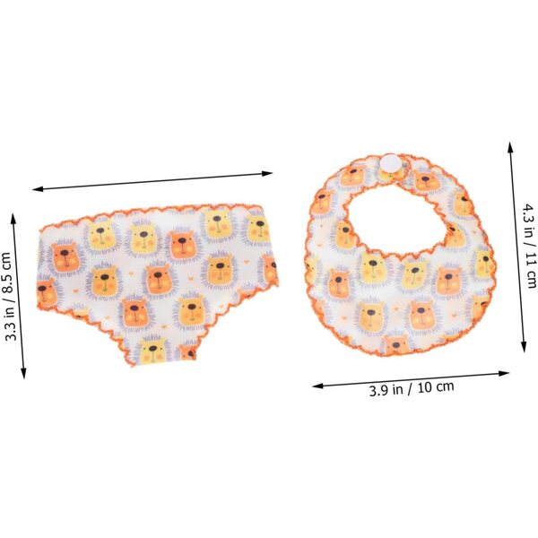 Set 5 Culottes e Bavaglini Riutilizzabili per Bambole - Accessori Pratici e Colorati