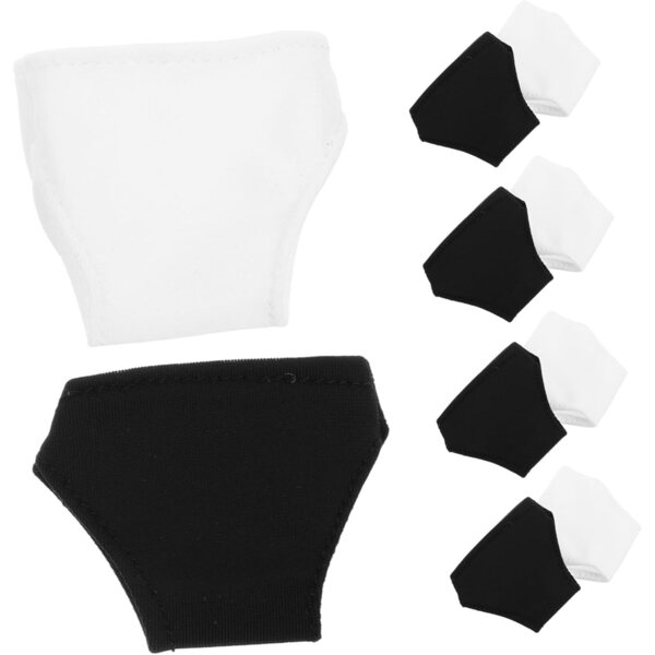 ORFOFE Set 10 Culottes e Shorts per Bambola 29 cm in Poliestere Resistente Nero e Bianco