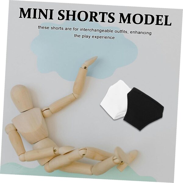 ORFOFE Set 10 Culottes e Shorts per Bambola 29 cm in Poliestere Resistente Nero e Bianco