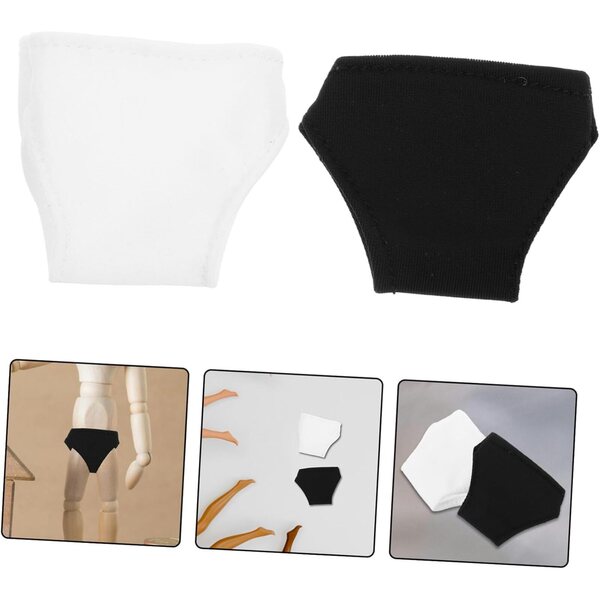 ORFOFE Set 10 Culottes e Shorts per Bambola 29 cm in Poliestere Resistente Nero e Bianco