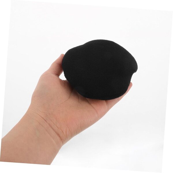Mini Basco in Lana Nero 10 cm per Bambole, Cappello Morbido e Caldo per Feste e Compleanni