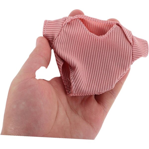 Komplettes Set aus rosa Kleidung und Accessoires für 18-cm-Puppen mit Schuhen und Hut