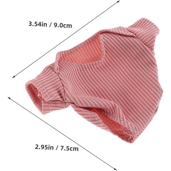 Komplettes Set aus rosa Kleidung und Accessoires für 18-cm-Puppen mit Schuhen und Hut