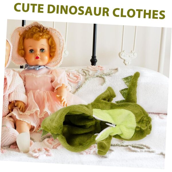 Combinaison dinosaure per bambole piccole tessuto morbido e design adorabile