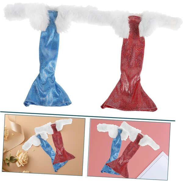 2 Pezzi Eleganti Abiti da Sera per Bambole - Set Robusto e alla Moda