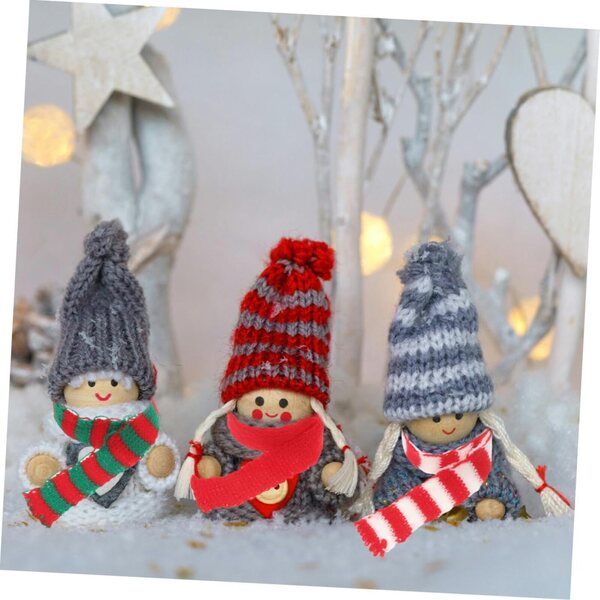 ORFOFE Set 30 Mini Sciarpe di Natale Rosse, Bianche e Verdi per Bamboles e Decorazioni