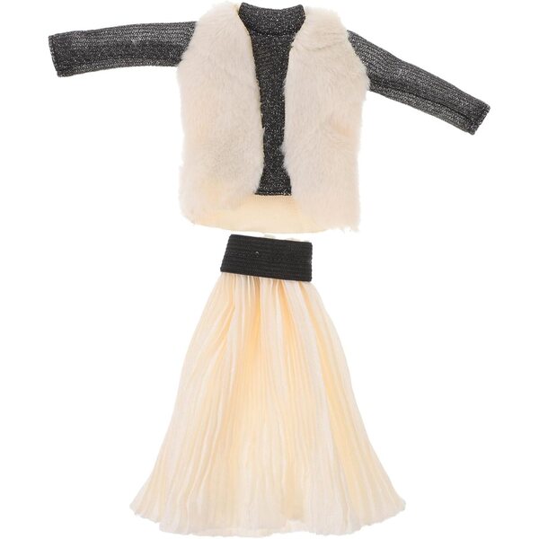Set Abiti Eleganti per Bambole 27-29 cm | Costume Intercambiabile in Tessuto e Peluche