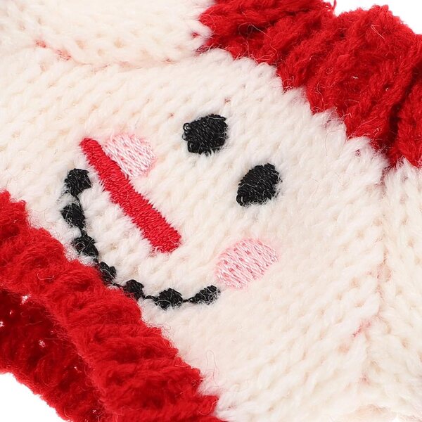 Pull Miniatura Rosso e Bianco in Peluche per Bambole, Accessorio Comodo e Festivo