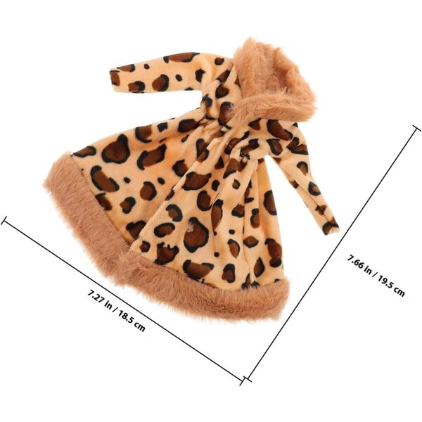 Tenuta di Peluche Elegante per Bambole 30 cm - Cappotto Morbido, Lavabile e Riutilizzabile