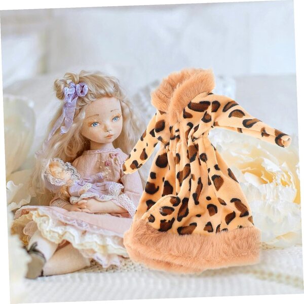 Tenuta di Peluche Elegante per Bambole 30 cm - Cappotto Morbido, Lavabile e Riutilizzabile