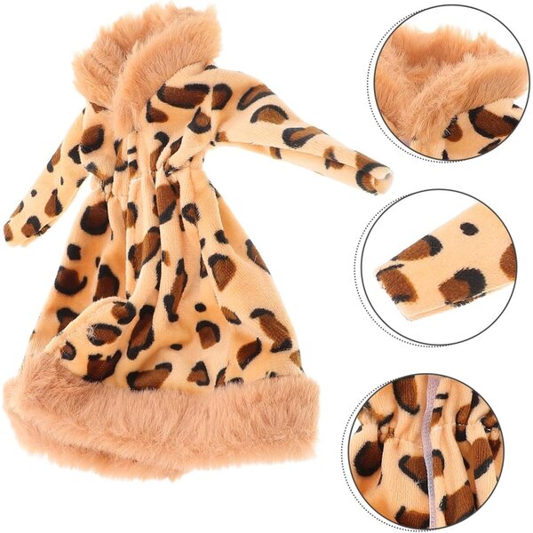 Tenuta di Peluche Elegante per Bambole 30 cm - Cappotto Morbido, Lavabile e Riutilizzabile