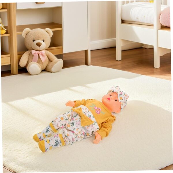 Abbigliamento per Bambole Reborn Unisex: Completo Pantaloni, Maglia, Calze e Fascia in Cotone