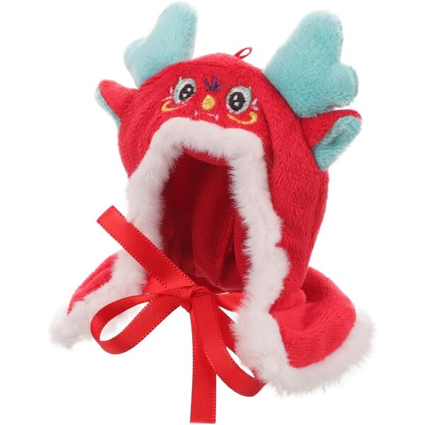Cape per bambole Dragone rosso, accessorio tessile lavabile per giochi creativi