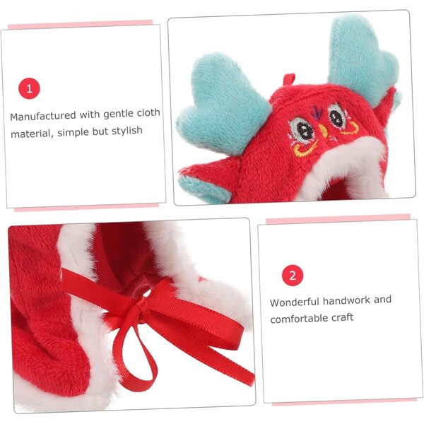 Cape per bambole Dragone rosso, accessorio tessile lavabile per giochi creativi