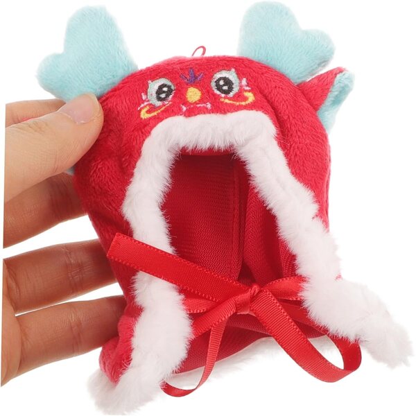 Cape per bambole Dragone rosso, accessorio tessile lavabile per giochi creativi