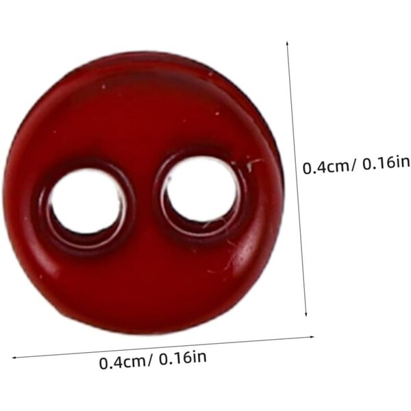 ORFOFE Set 20 Bottoni Miniature Colorati per Vestiti di Bambole Facili da Cucire