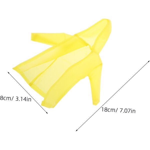 Regenmantel-Set für 11-Zoll-Puppen mit Poncho, Weste, Hose und gelben Stiefeln