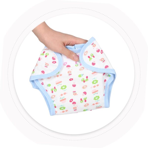 Couches per Bamboles Lavables in Cotone Set di 5 Accessori Regolabili per Gioco Immaginativo