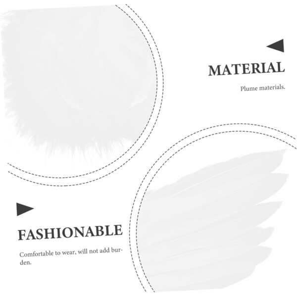 Ailes Decorativi Bianchi per Bambole Eleganti Facili da Installare per Déguisement e Fotografia