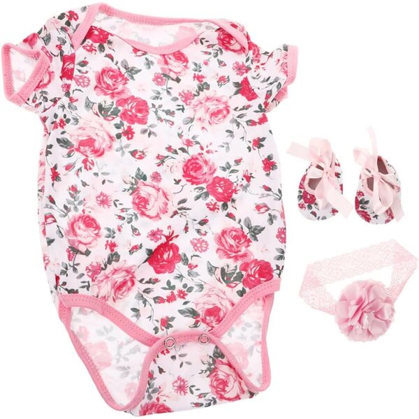Set Estate per Bambole Reborn: Scarpe, Bandeau e Vestiario Baby Girl in Cotone