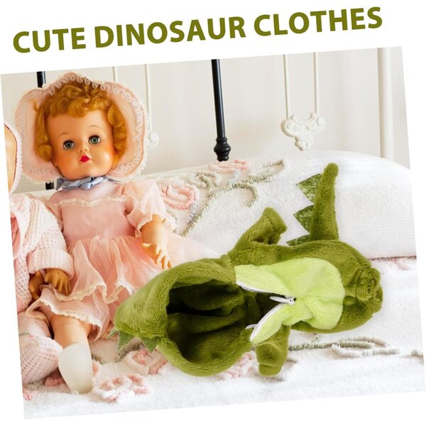 Costume Dinosaure per Bambole - Combinaison Mignonne e Facile da Indossare per Giochi di Ruolo