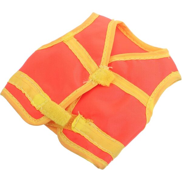 Gilet riflettente arancione per bambole BJD scala 1/6, accessorio realistico in poliestere