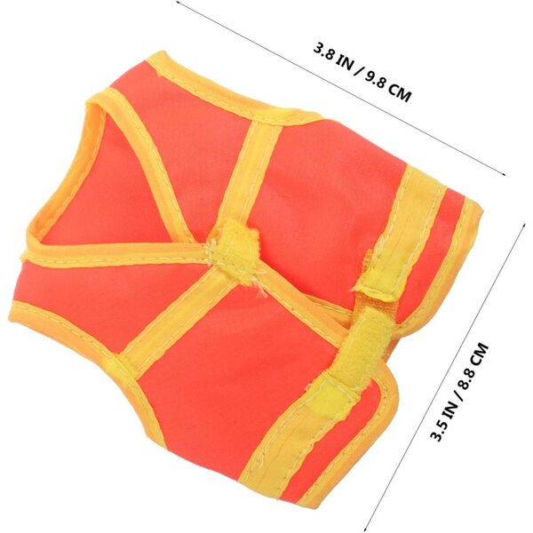 Gilet riflettente arancione per bambole BJD scala 1/6, accessorio realistico in poliestere