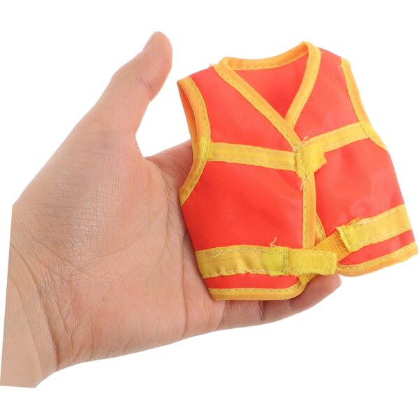 Gilet riflettente arancione per bambole BJD scala 1/6, accessorio realistico in poliestere
