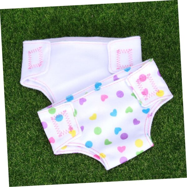 Set 4 Pannolini Regolabili e Intimo per Bambole 45 cm – Accessori Realistici Gioco Bimba