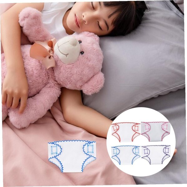 Pannolini Lavabili Riutilizzabili per Bambole 15,5x10 cm - Accessori Lavabili Gioco Bambini